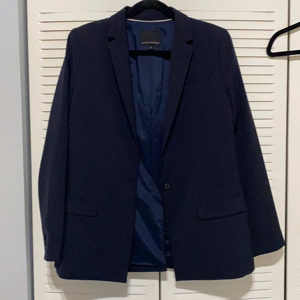 Navy Blue Banana Republic Blazer